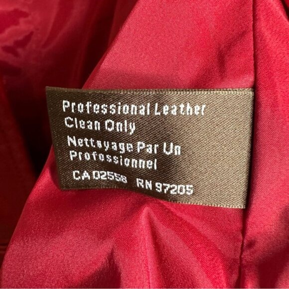 Danier Women's Red Leather Jacket - Picture 10 of 12